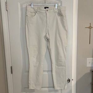 NYDJ Women's white Skinny Jeans